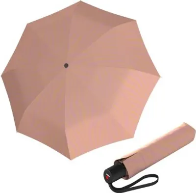 Zdjęcie produktu dla Knirps KNIRPS A.200 MEDIUM DUOMATIC Zebra Peach - elegancki damski parasol w pełni automatyczny