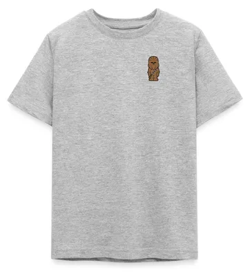 Produktbild von Star Wars Chewbacca Chestprint Teenager T-Shirt, 134/146 (9-11 Jahre), Grau meliert
