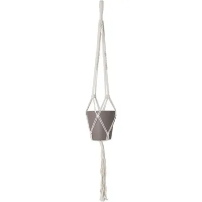 Produktbild von Single Macramé Quadratischer Knoten 100 Cm Weiss