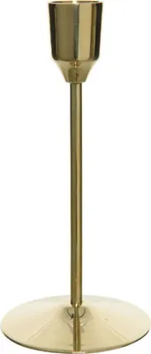 Produktbild von Stabkerzenhalter Goldfarben 15,5 cm aus Messing