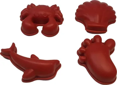 Produktbild von Silikonformen für Sand 4 Stück Rost / Scrunch