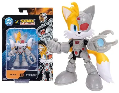 Zdjęcie produktu dla Sonic Hedgehog Movie Oryginalna ruchoma figurka TAILS MILES X CYBORG