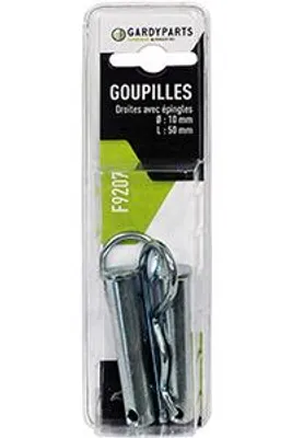 Produktbild von Satz aus 2 geraden Stiften ø: 10 mm, L: 50 mm. (unter Gehäuse)