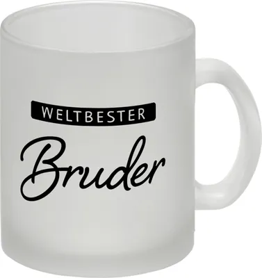 Produktbild von Weltbester Bruder Glas Tasse