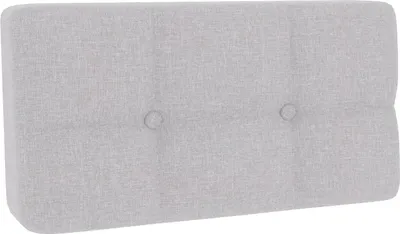 Produktbild von Palettenkissen, Palettenauflagen Sitzkissen Rückenlehne Gesteppt PFG (Eckkissen 60x40, Platin)
