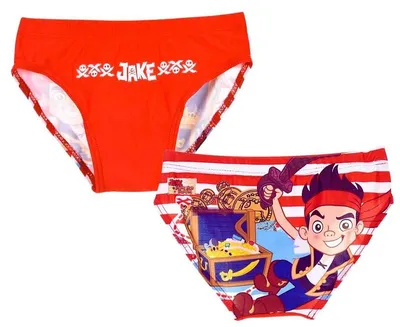 Produktbild von Disney Jake und die Nimmerland Piraten Badehose Gr 98 Rot