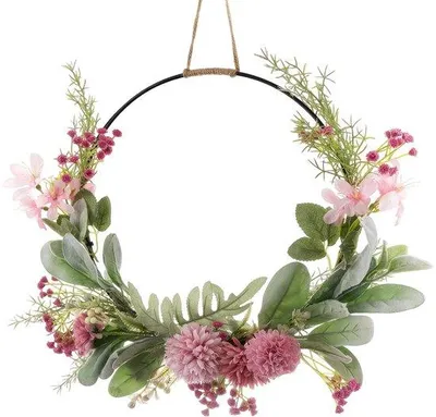 Immagine prodotto di Elegante ghirlanda di fiori secchi per coppie, bianca, 1 pezzo