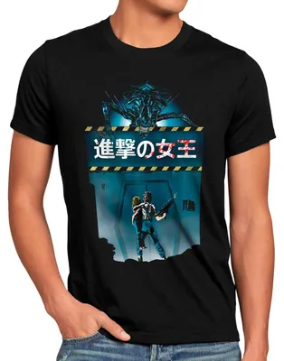 Produktbild von style3 Queen Attack Herren T-Shirt xenomorph alien ripley movie