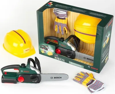 Produktbild von BOSCH Spielzeug Kettensäge Set