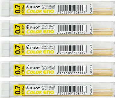 Produktbild von PILOT Color Eno Minen 5er-Set gelb