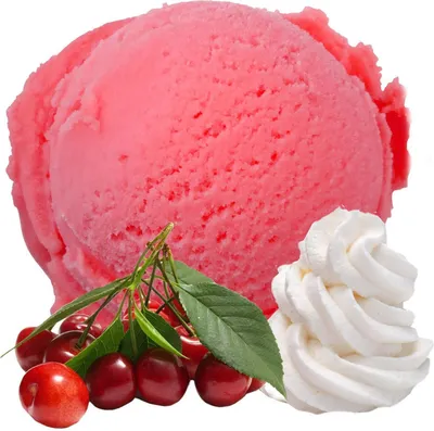 Produktbild von Amarena Kirsch Sahne Veganes Eis Pulver Zucker-, laktosefrei 1 kg