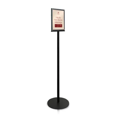 Produktbild von Magnetoplan 692056A4 Doppelseitiger Prospektständer schwarz, megnetisch, A4
