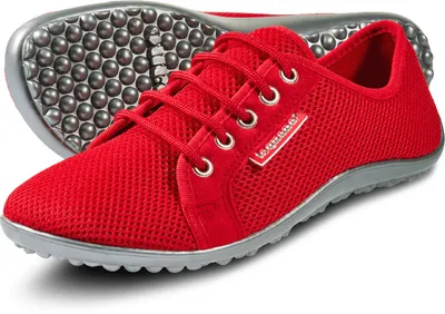 Produktbild von Leguano Aktiv rot - Uni Barfußschuhe / Sneaker, Größe 36