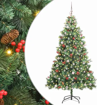 Produktbild von vidaXL Künstlicher Weihnachtsbaum Grün 240 cm PVC und Metall