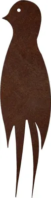Produktbild von CORGARDEN Gartendekoration Schwalbe 2, 20 x 5 cm, Cortenstahl CORGARDEN 1045