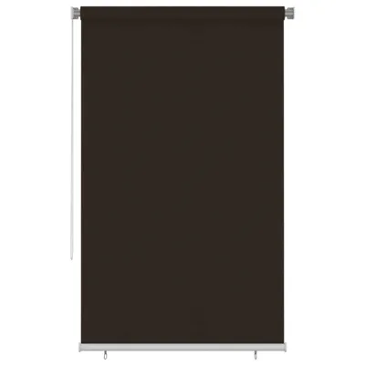 Image de Store roulant d'extérieur 140x230 cm Marron PEHD