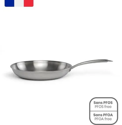 Produktbild von Triply Brigade 20 cm Bratpfanne aus 18/10 Edelstahl – Geeignet für alle Herdarten, inklusive Induktion