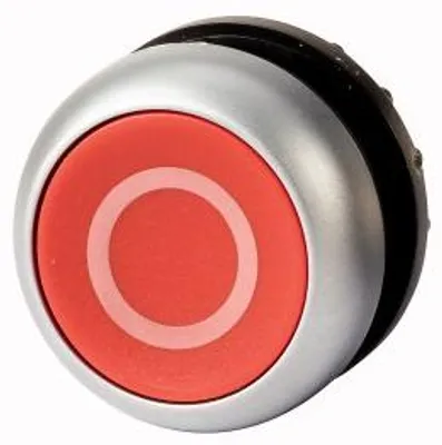 Produktbild von EATON M22-D-R-X0/K01 Drucktaster 216510 1Ö flach rot Frontbefestigung 216510