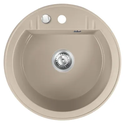 Zdjęcie produktu dla Zlewozmywaki Novaservis - Zlewozmywak granitowy, średnica 510 mm, piaskowy DRGM1/51SA