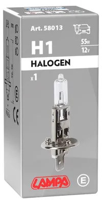 Zdjęcie produktu dla Żarówki halogenowe Lampa 12V - H1 - 55W - P14,5s - 1 szt - Schachtel