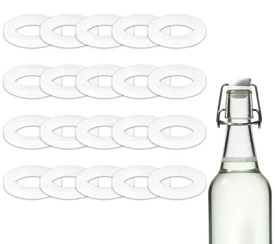 20 Silikondichtungen für Bierflaschen, hermetisch, für Drehverschluss
