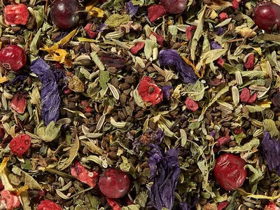 Produktbild von Kräuterteemischung k. b. A. & Bunt ohne Zusatz von Aroma DE-ÖKO-006, 1 kg