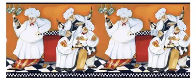 Productafbeelding van York Wallcoverings Chef's a-cookin, rand (decoratielijst), model BG1680BD