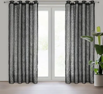 Immagine prodotto di Tenda LAUREL nera 140x250 cm ad occhielli