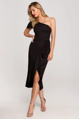 Produktbild von Makover Midikleid für Frauen Ganiervydd K146 schwarz L