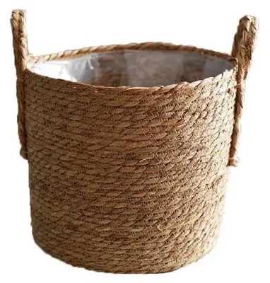 Obrázek produktu pro Květináč z mořské trávy s plastovou vložkou, průměr 25 cm