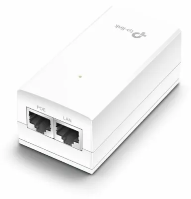 Produktbild von 48V PoE Injektor Adapter, passiv, 18W, 1 Port, Gigabit