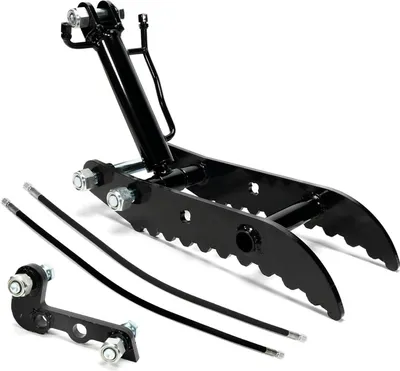 Produktbild von Hydraulischer Daumenclip für Bagger, Manganstahl, 3-Loch-Zusatzklemme für Bagger mit L-förmiger Halterung