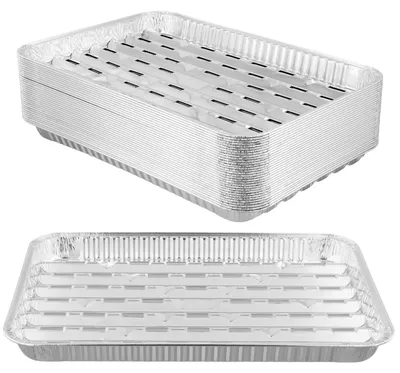 Imagen del producto de Juego de 40 bandejas de aluminio para asar a la parrilla (barbacoa)