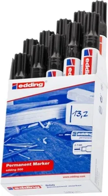 Produktbild von Edding 500 Permanent Marker Black (10), Schwarz