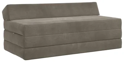 Produktbild von vidaXL Klappsofa Bett Hellgrau 120 x 60 x 49 cm Stoff