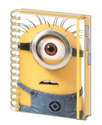 Produktbild von Offiziell lizenziertes Minions Notizbuch A5 mit Spiralbindung und 80 Seiten