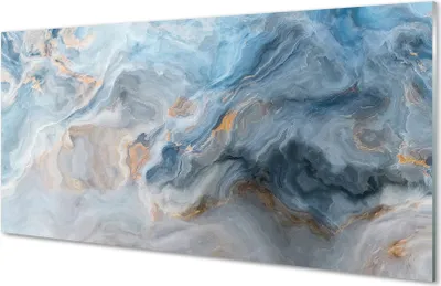 Produktbild von Glasbilder 140x70 Wandkunst Stein Abstraktion Flecken