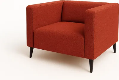 Produktbild von Sofello Moderner bequemer Sessel CALMO rot- ideal für das Wohnzimmer!