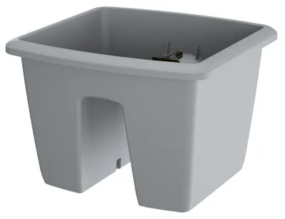Produktbild von Prosperplast 9l Respana Collection 28.8x29.8x20.9 Cm Blumentopf Silber  Silber One Size
