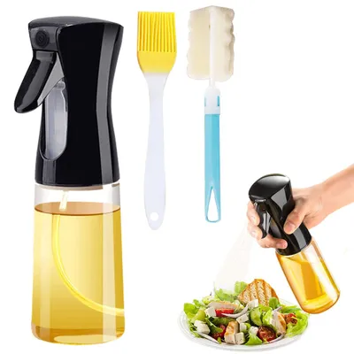 Ölsprüher 210 ml mit Bürste, schwarz