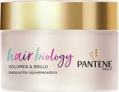 Obrázek produktu pro Pantene Pro-V Hair Biology Volume & Shine Mascarilla 160 ml, pro jemné nebo oslabené a barvené vlasy