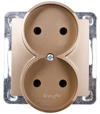 Obrázok produktu pre Ospel GP-2YR/m/28, Zlato, IP20, 16 A, 71 mm, 45 mm, 71 mm