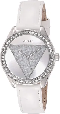 Produktbild von Guess Damen Analog Quarz Uhr mit Leder Armband W0884L2