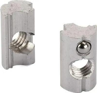 Produktbild von Aluminiummutter M8 mit Kugel - Packung mit 100 Stück