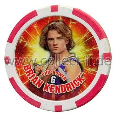 Produktbild von WWE Chip Regular - Brian Kendrick - rot - Serie 3