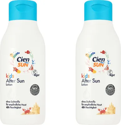 Produktbild von Cien Sun Kids After Sun Lotion 250 ml – kühlend beruhigend leichte Textur 2 Stück