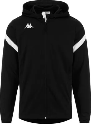Produktbild von Kappa Core Dolve Kapuzenjacke Herren - Schwarz / Weiß  | Größe: L