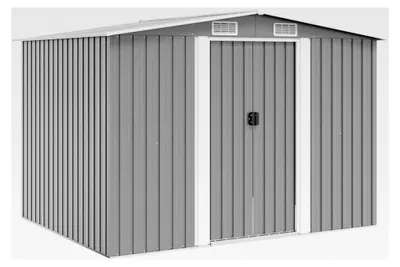 Produktbild von Metallgerätehaus 257x205x178cm Grau Schuppen Gartenhaus