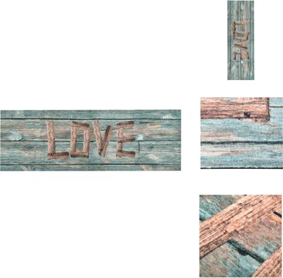 Zdjęcie produktu dla vidaXL Dywanik kuchenny zmywalny Love 60x300 cm - Maty podłogowe