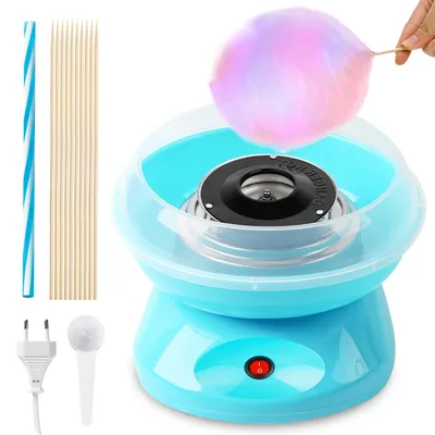 Zuckerwattemaschine 450 W für Zuhause, inkl. Stäbchen und Messlöffel